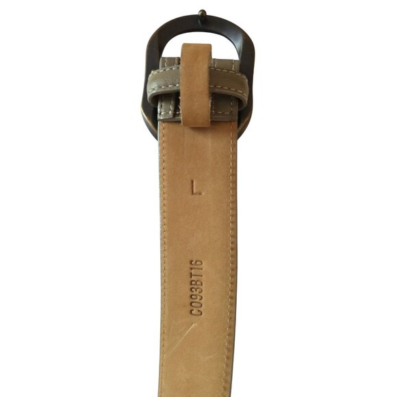 The Worth Snakeshin Leather Belt With Large Buckle Size L - Picture 3 of 8